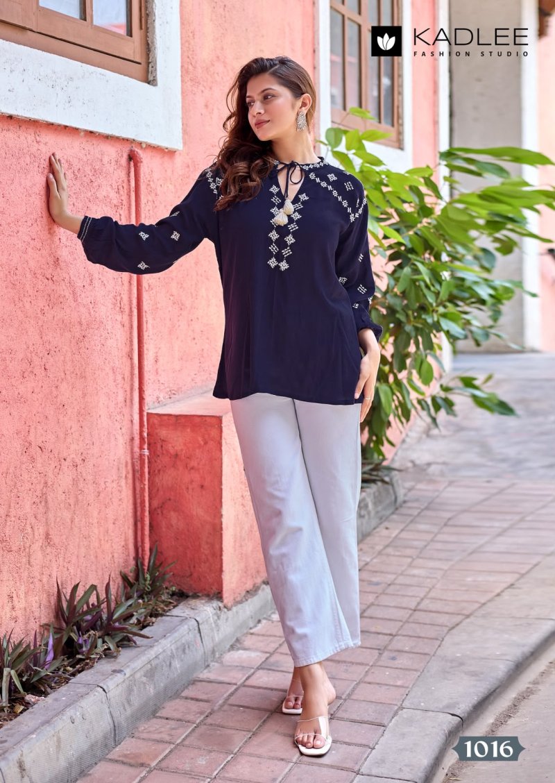 Crystal Vol 3 By Kadlee Rayon Wrinkle Western Ladies Top